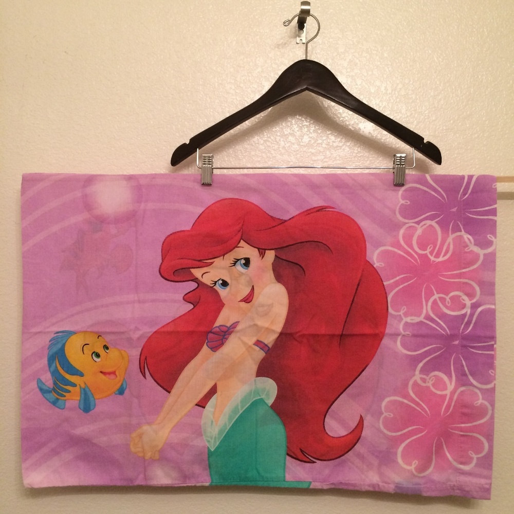 LITTLE MERMAID Disney Pillowcase Double Sided